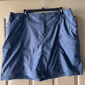Duluth Dry on the Fly Skort Women’s 18 Blue Cargo Quick Dry Stretch